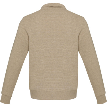 Logo trade mainoslahja ja liikelahja tuotekuva: Tin unisex Aware™-kierrätetty neljännesvetoketjullinen svetari