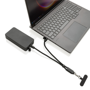 Logotrade mainostuotet kuva: LoopAmp RCS RPET - puhelinrannehihna 60 W:n kaapelilla