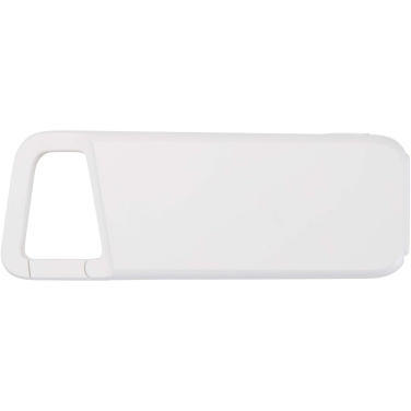 Logo trade liikelahja mainoslahja tuotekuva: Alkes 5 000 mAh:n ja 12 W:n kierrätysmuovista valmistettu vedenkestävä varavirtalähde jousihaalla