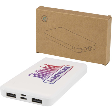 Logotrade liikelahja mainoslahja kuva: Intan 10 000 mAh:n ja 10 W:n varavirtalähde kierrätetystä muovista