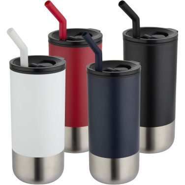 Logotrade liikelahja tuotekuva: Grayson 480 ml:n RCS-kierrätetty, eristetty juomamuki pillillä