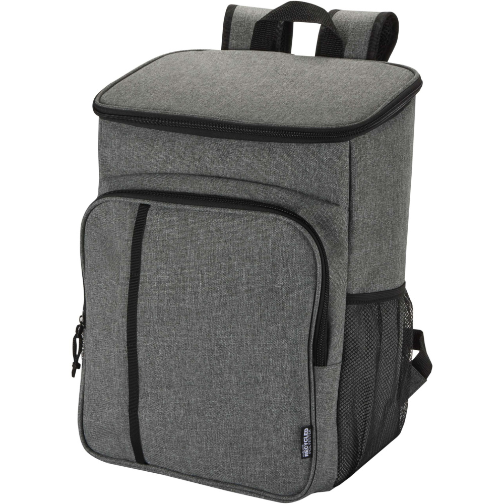 Logo trade mainostuotet tuotekuva: Tundra GRS- kierrätetty piknik-kylmäreppu aterinsetillä