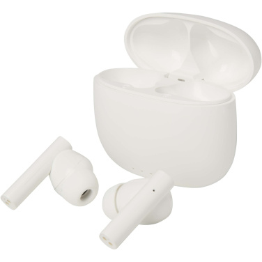 Logo trade liikelahja kuva: Alterf kierrätysmuovista valmistetut langattomat True Wireless Bluetooth® -kuulokkeet silikonisilla korvasovittimilla