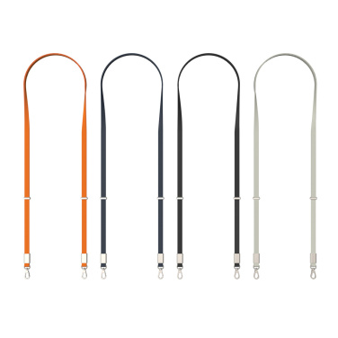 Logo trade liikelahja mainoslahja tuotekuva: Nivo RCS-kierrätetty PET crossbody-kaulanauha