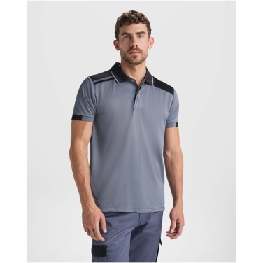 Logo trade mainoslahja ja liikelahja tuotekuva: Samurai antibakteerinen lyhythihainen unisex-poolopaita 160 g/m2