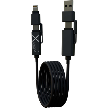Logo trade mainoslahja ja liikelahja tuotekuva: SCX.design C59 100 W:n magneettinen silikonilatauskaapeli