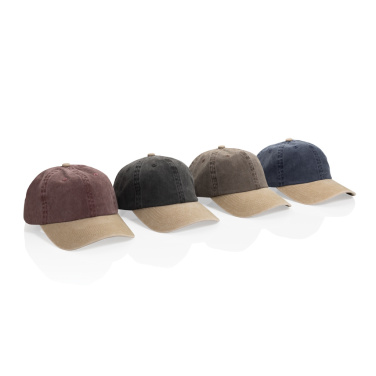Logotrade mainoslahja tuotekuva: BEAU AWARE™ -puuvillatwill-lippalakki, 6-osainen, 270 g/m²