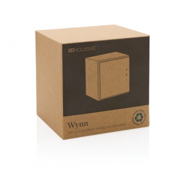 Logotrade reklaminės dovanos nuotrauka: Wynn 5W bambukinė belaidė kolonėlė