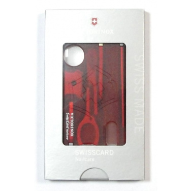 Logotrade firminės dovanos nuotrauka: Multitool SwissCard Nailcare Victorinox