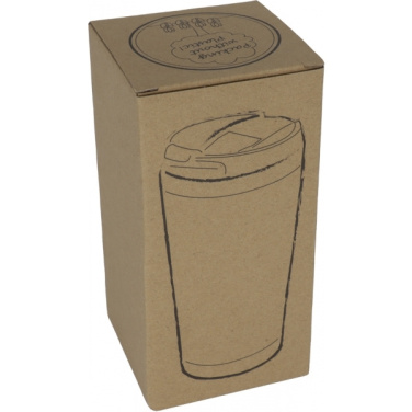 Logotrade reklaminės dovanos nuotrauka: Nerūdijančio plieno puodelis BAMBOOGARDEN 400 ml