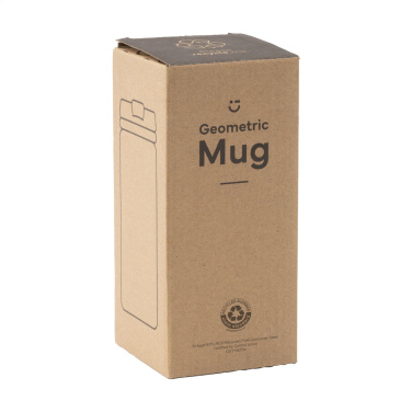 Logotrade reklaminiai produktai nuotrauka: Geometrinis puodelis RCS Recycled Steel 280 ml termopuodelis