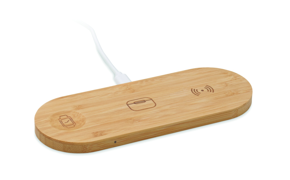 Logotrade firminės dovanos nuotrauka: 3 viename 15 W belaidis įkroviklis