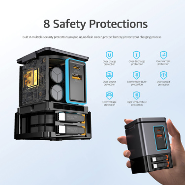 Logotrade verslo dovanos nuotrauka: „Urban Vitamin Sacramento“ 105 W GAN įkroviklis + ištraukiami laidai