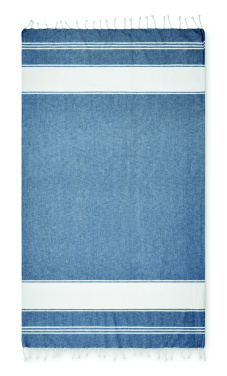 Logotrade verslo dovanos nuotrauka: Paplūdimio krepšys su hamamo rankšluosčiu