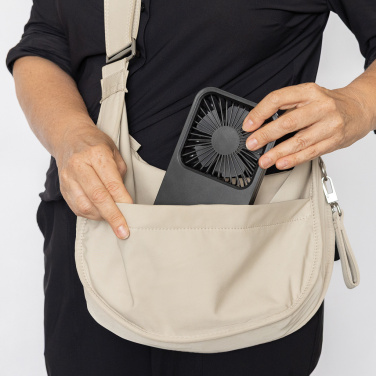 Logotrade reklaminės dovanos nuotrauka: „Aervina RCS“ perdirbto plastiko įkraunamas stalo ventiliatorius