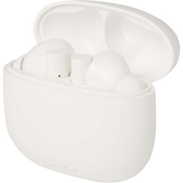 Logotrade firminės dovanos nuotrauka: „Alterf“ perdirbto plastiko „True Wireless Bluetooth®“ ausinės su silikoniniais ausų antgaliais