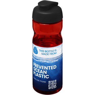 Logotrade reklaminės dovanos nuotrauka: H2O Active® Eco Base 650 ml sportinis buteliukas su atverčiamu dangteliu