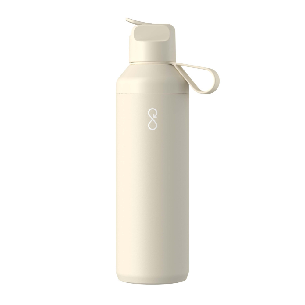 Logotrade verslo dovanos nuotrauka: „Ocean Bottle Peak GO“ 710 ml perdirbto nerūdijančio plieno vandens butelis