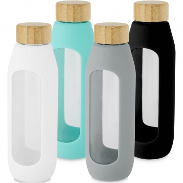Logotrade korporatīvās dāvanas foto: Tidan 600 ml borsilikāta stikla pudele ar silikona rokturi