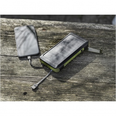 Logotrade dāvanas foto: Soldy 10 000 mAh RCS pārstrādāta plastmasas saules dinamo jaudas banka 