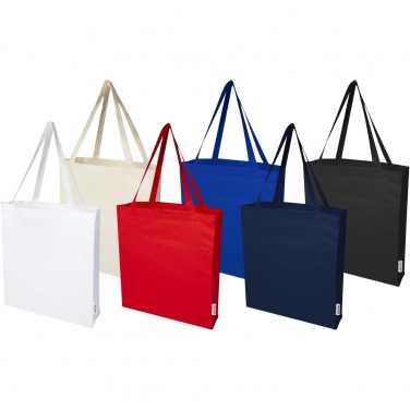 Logotrade dāvanas foto: Madras 140 g/m² GRS otrreizējās pārstrādes kokvilnas soma