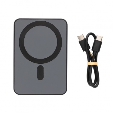 Logotrade dāvanas foto: Magnetix RCS pārstrādāta plastmasas 5000 mah magnētiskā jaudas banka