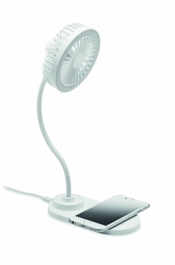 Logotrade biznesa dāvanas foto: Galda lādētāja ventilators ar gaismu