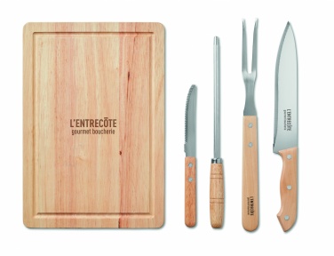 Logotrade ziemassvētku dāvanas foto: Komplektā 4 BBQ grilēšanas piederumi