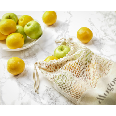 Logotrade korporatīvās dāvanas foto: Natura Organic GOTS tīkla maisiņš (120 g/m²) augļu maisiņš