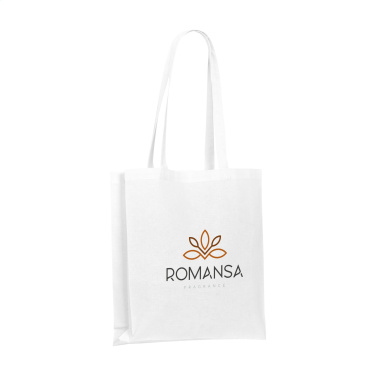 Logotrade korporatīvās dāvanas foto: Krāsu kvadrātveida maisiņš GRS pārstrādāta kokvilna (150 g/m²)