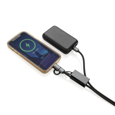 Logotrade ziemassvētku dāvanas foto: Terra RCS pārstrādāts PET tālruņa vads ar dubultu uzlādes kabeli