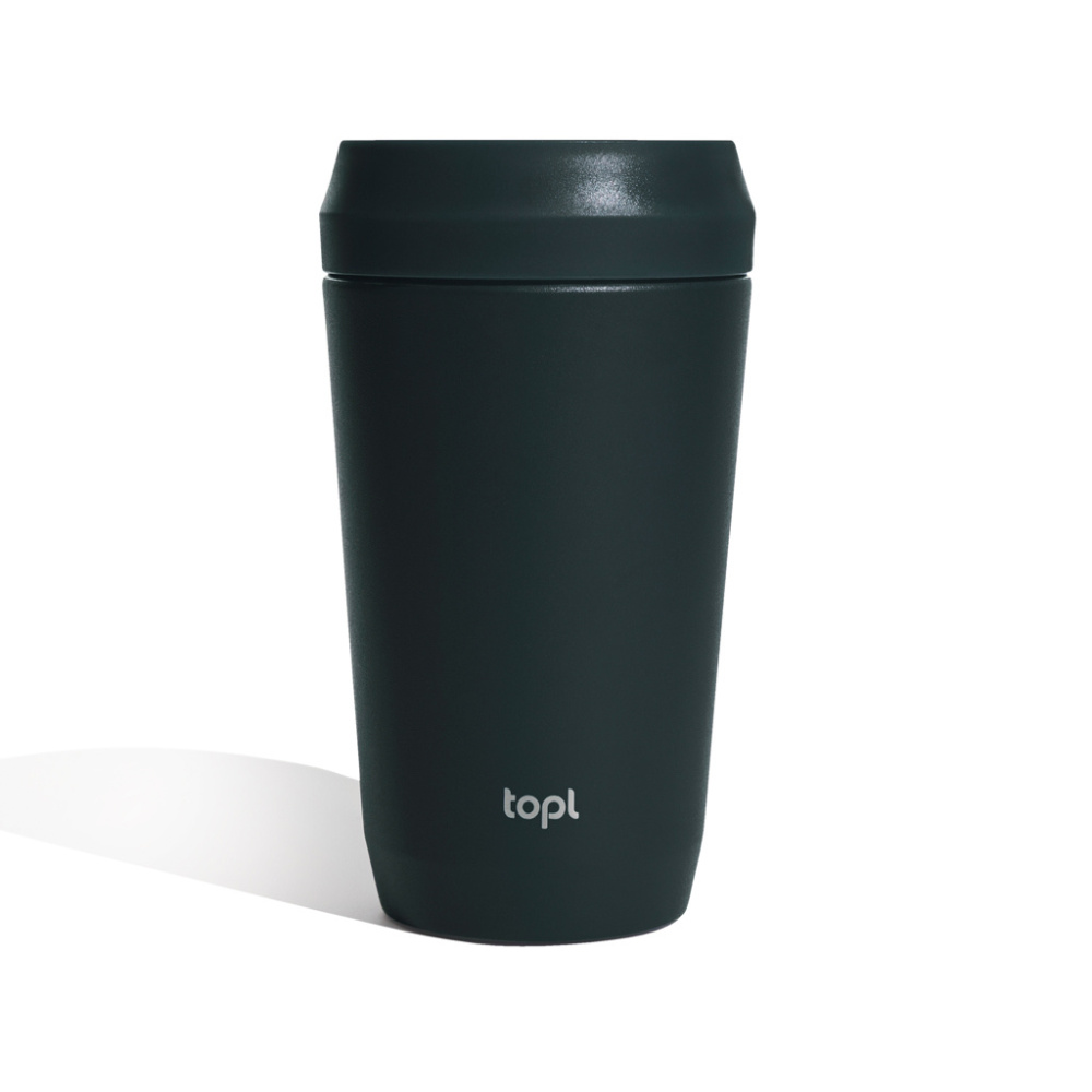 Logotrade Ideja dāvanas foto: Topl Recycled Steel To Go Tumbler Patentēts 360 Vāks 354ml