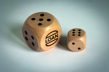 Logotrade Ideja dāvanas foto: Koka kauliņi Schima 3 cm diametrā