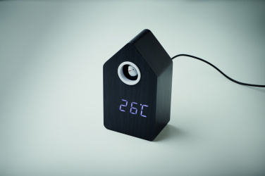 Logotrade logo dāvanas foto: MDF dzeguzes modinātājpulkstenis