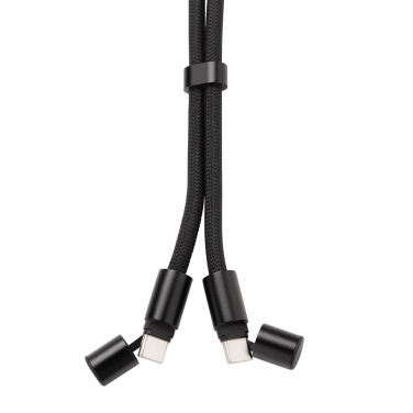 Logotrade dāvanas foto: LoopAmp RCS RPET regulējama telefona siksniņa ar 60 W kabeli