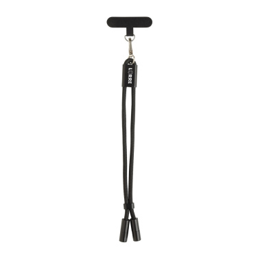 Logotrade Ideja dāvanas foto: LoopAmp RCS RPET regulējama telefona siksniņa ar 60 W kabeli