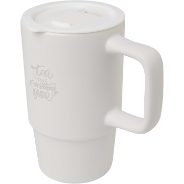 Logotrade dāvanas foto: Carter 450 ml keramikas krūze ar plastmasas vāku