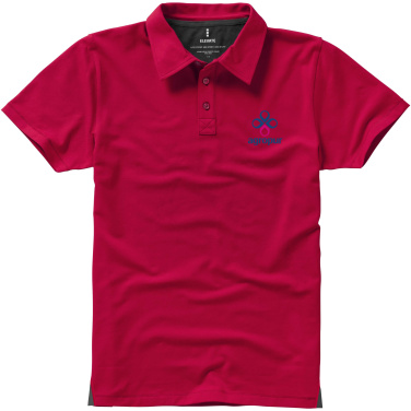 Logotrade dāvanas foto: Markham vīriešu elastīgs polo ar īsām piedurknēm