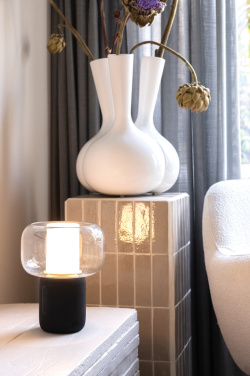 Logotrade dāvanas foto: Lux RCS pārstrādātas plastmasas 10W skaļruņa lampa