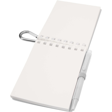 Logotrade dāvanas foto: Lig Mini pārstrādātu mīksto vāku piezīmju grāmatiņas un lodīšu pildspalvas komplekts āra lietošanai (melna tinte)