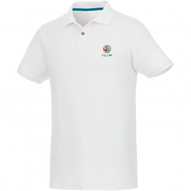 Лого трейд pекламные cувениры фото: Beryl short sleeve men's organic recycled polo