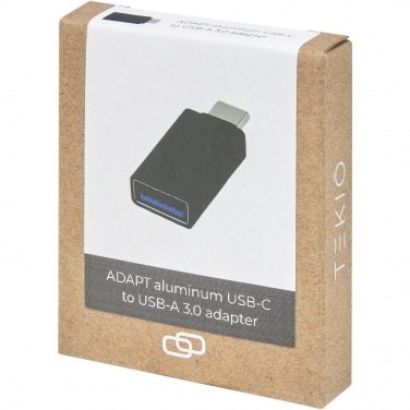 Логотрейд pекламные продукты картинка: ADAPT алюминиевый адаптер с USB-C на USB-A 3.0