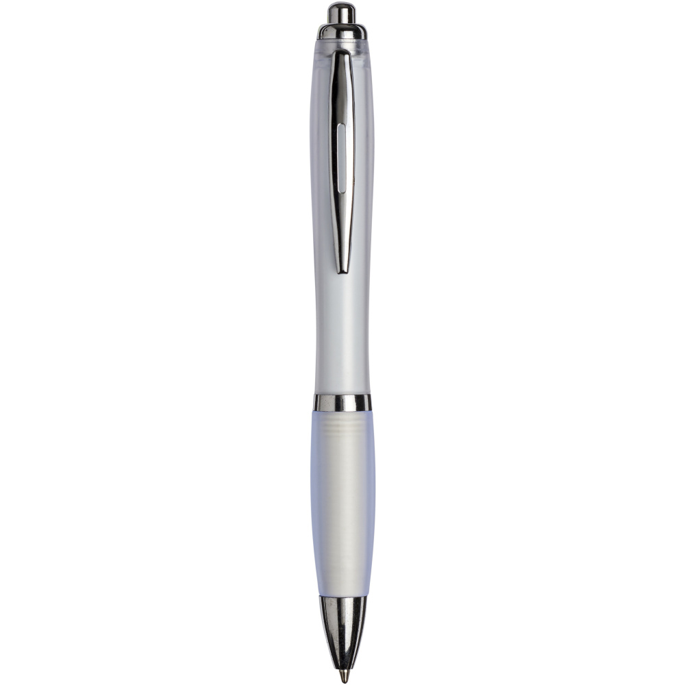 Лого трейд pекламные продукты фото: Curvy ballpoint pen with frosted barrel and grip