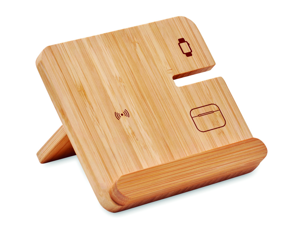 Логотрейд pекламные продукты картинка: 3 in 1 15W wireless charger