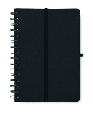 Лого трейд бизнес-подарки фото: A5 notebook with phone holder