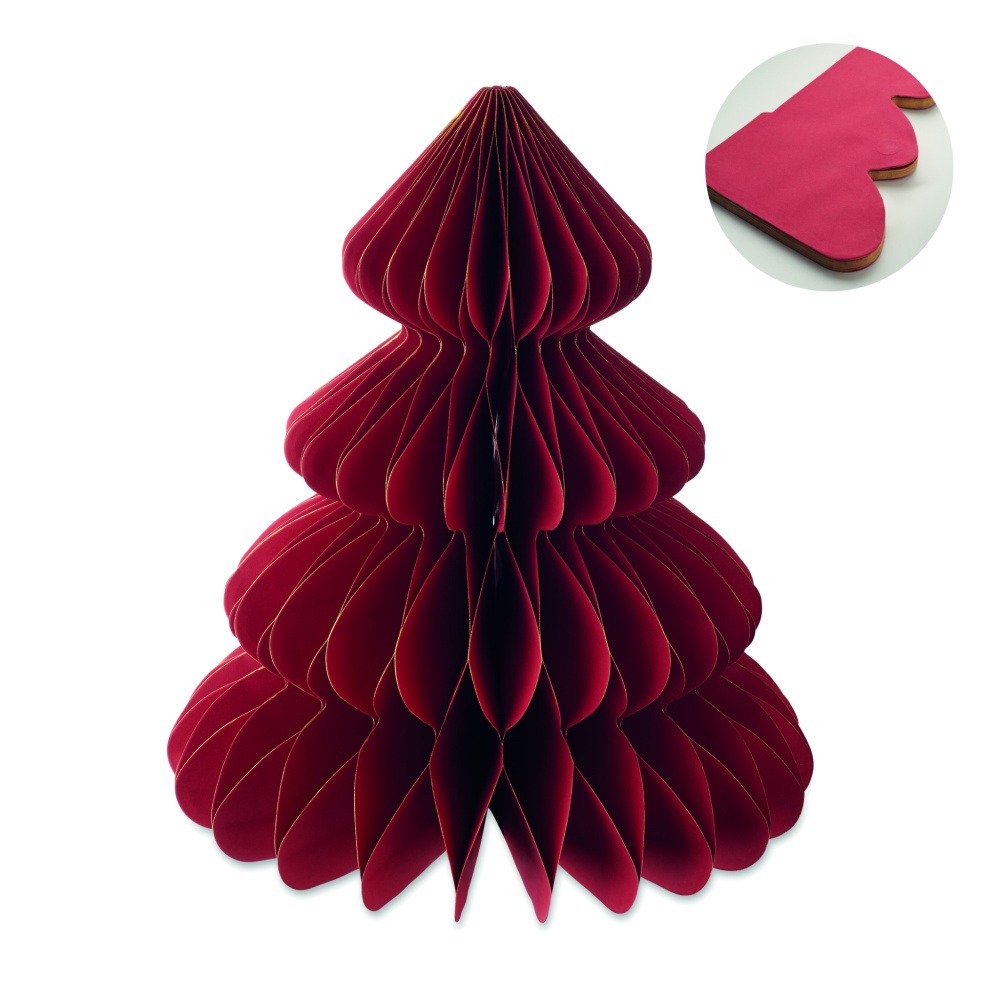 Лого трейд бизнес-подарки фото: Paper Xmas tree decoration