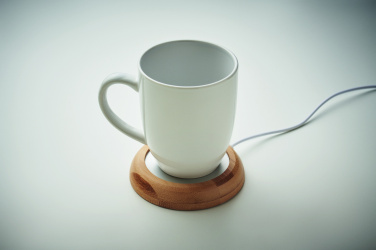 Лого трейд pекламные продукты фото: Bamboo mug warmer with USB