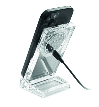 Лого трейд бизнес-подарки фото: Acrylic wireless charger 15W