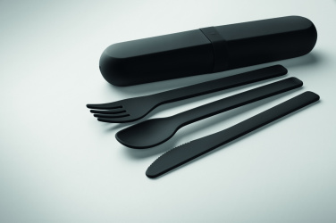 Логотрейд pекламные продукты картинка: Cutlery set and case in PLA