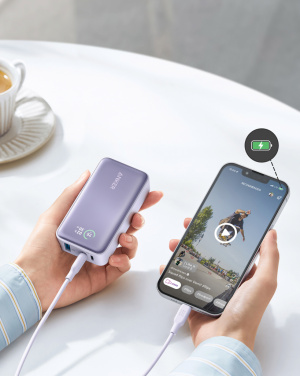 Логотрейд pекламные подарки картинка: Внешний аккумулятор Anker Powerbank PowerCore 10.000mAh 30W